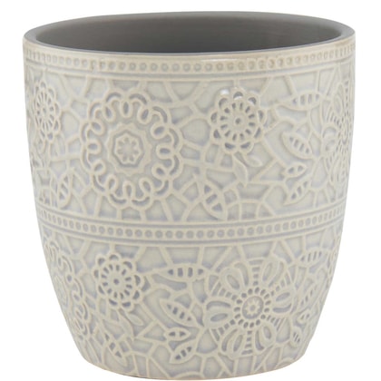 BLOOMY kaspó szürke 13.5cm