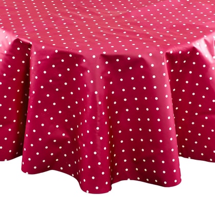 WATERPROOF terítő piros pöttyös 140cm