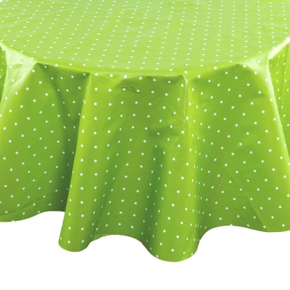 WATERPROOF terítő zöld csillag 140cm