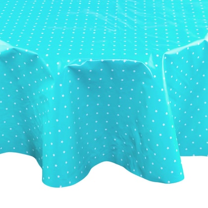 WATERPROOF terítő türkiz csillag 140cm