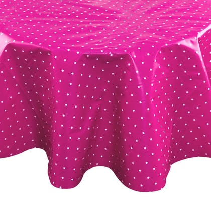 WATERPROOF terítő pink csillag 140cm