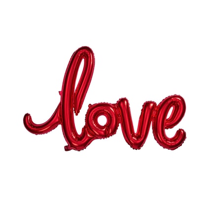 UPPER CLASS fóliás lufi piros "love"