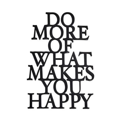 WORD ART felirat "Happy"