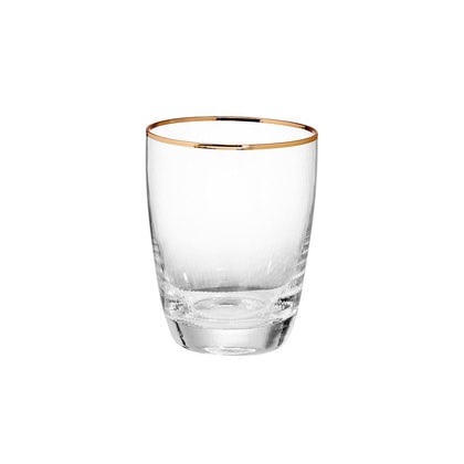 GOLDEN TWENTIES vizespohár arany szegéllyel 300 ml